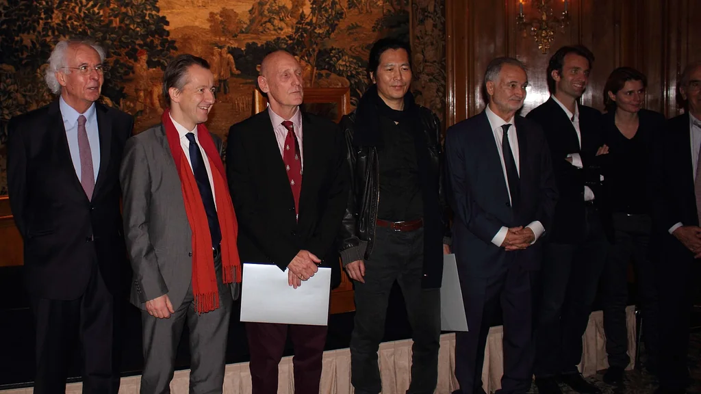 Il filosofo Byung-Chul Han durante un incontro
